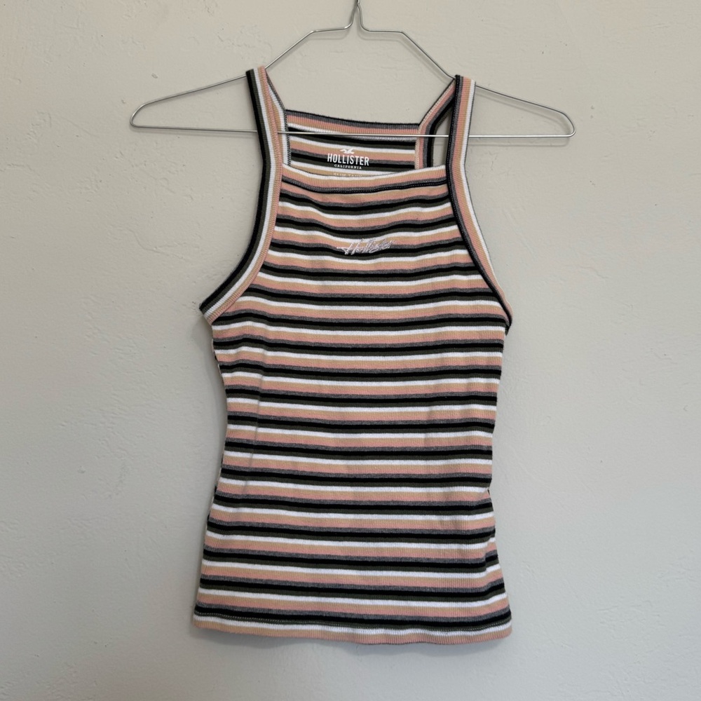 Hollister Striped Slim Tank Top (S)